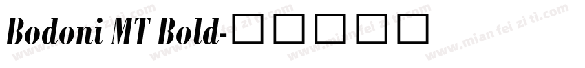 Bodoni MT Bold字体转换